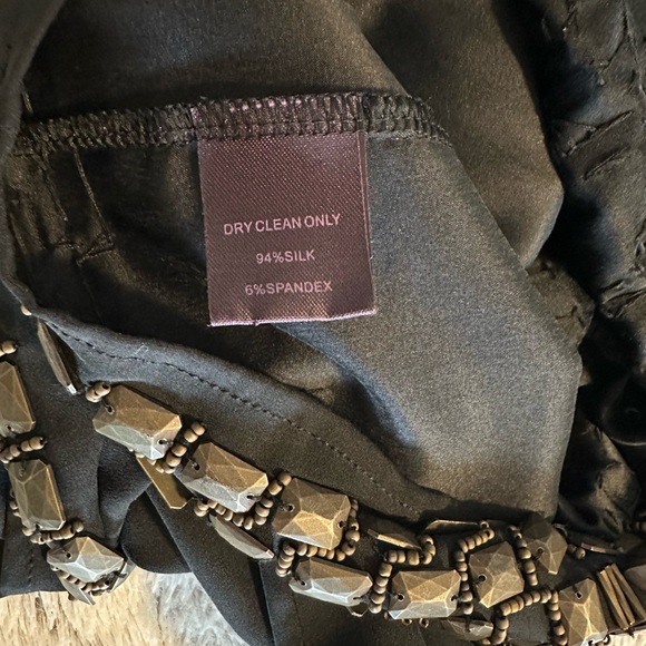 Hale Bob Black Dress with Gold Accents - Picture 9 of 10